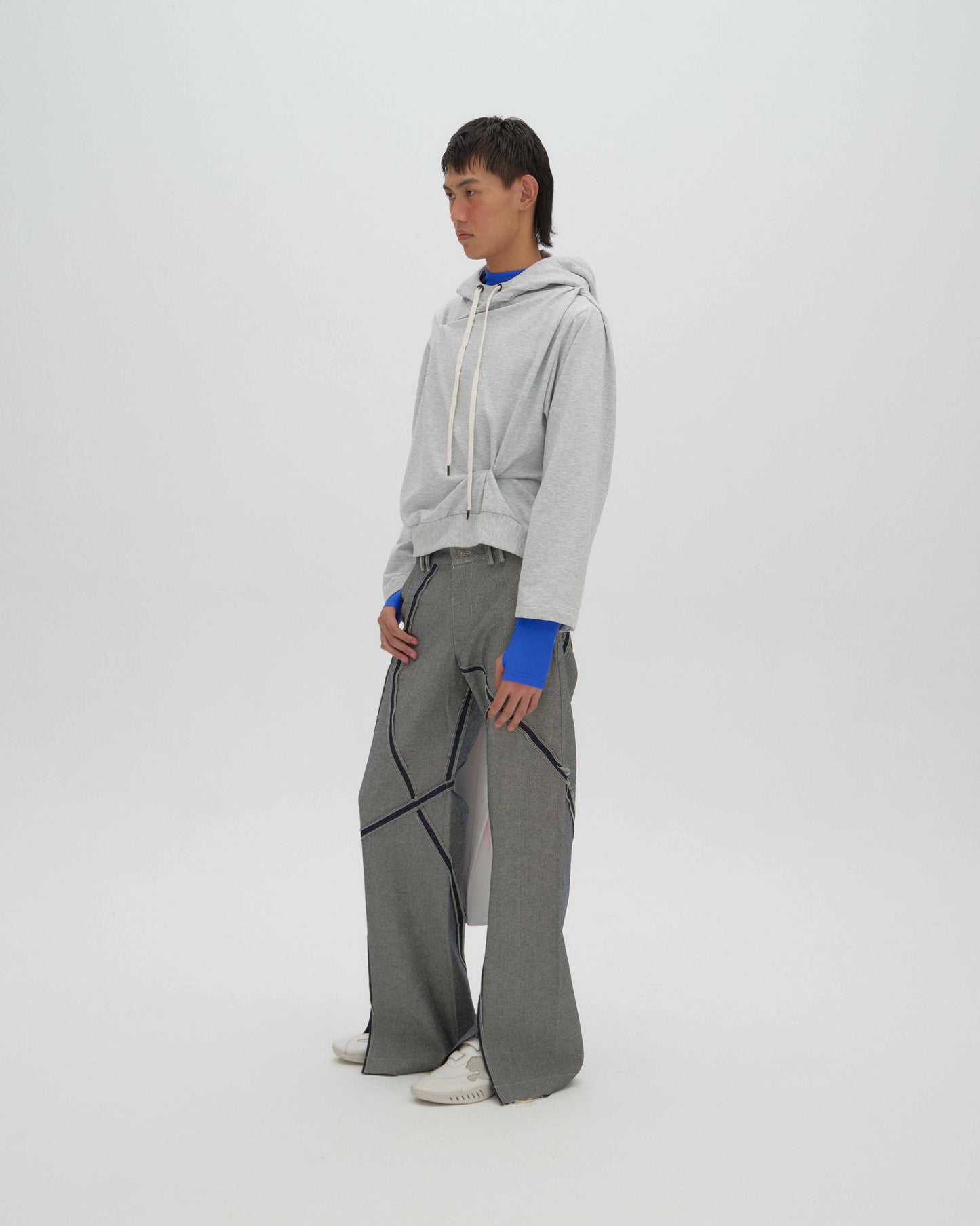 knotted basic hoodie