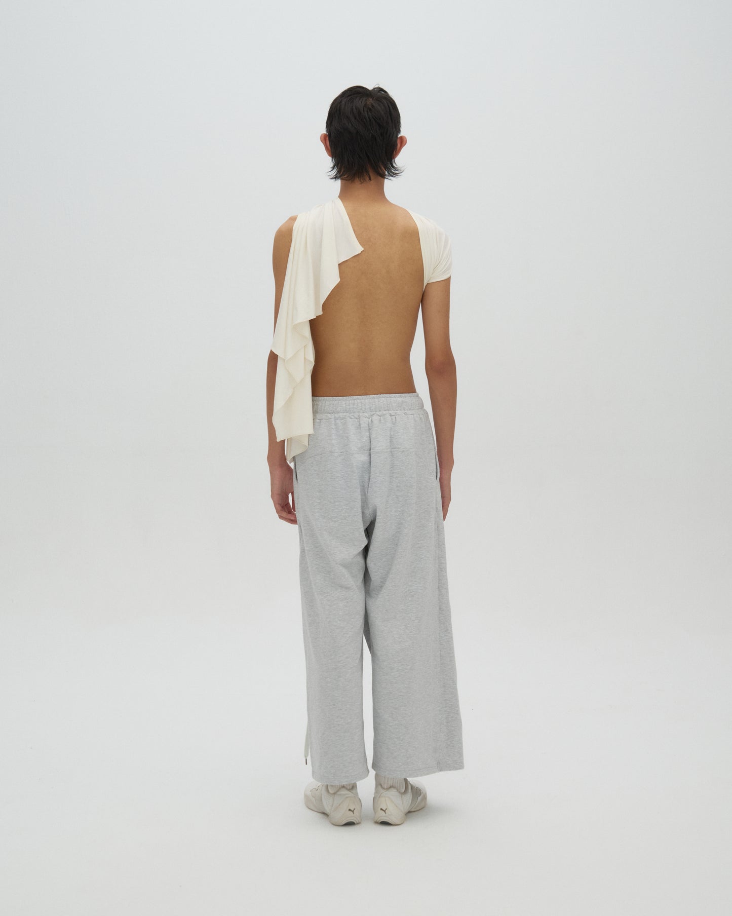 asymmetric draped top