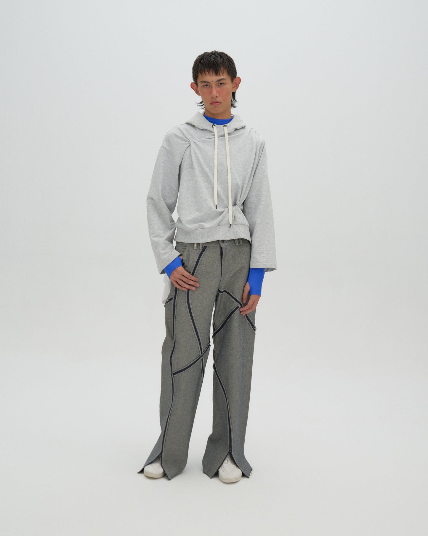 multiseamed reversed pant