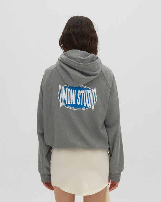 logo printed hoodie