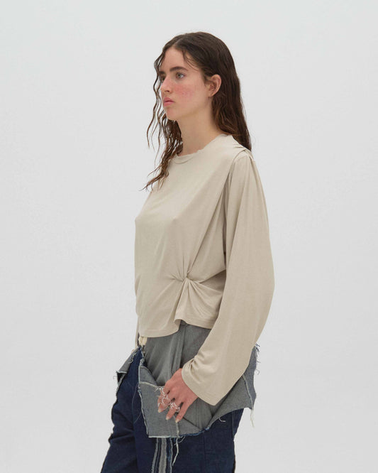 knotted basic t-shirt